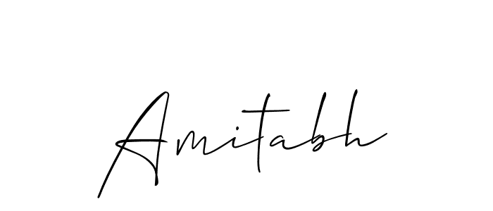 Design your own signature with our free online signature maker. With this signature software, you can create a handwritten (Allison_Script) signature for name Amitabh. Amitabh signature style 2 images and pictures png