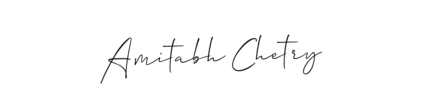 How to make Amitabh Chetry name signature. Use Allison_Script style for creating short signs online. This is the latest handwritten sign. Amitabh Chetry signature style 2 images and pictures png