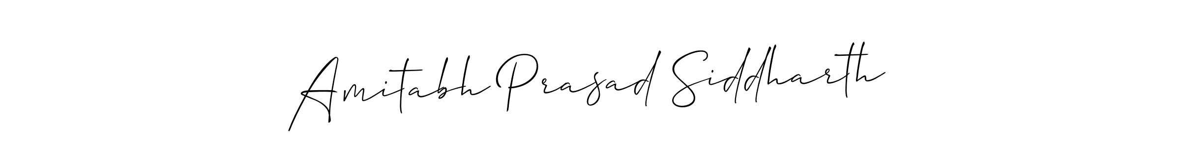 Amitabh Prasad Siddharth stylish signature style. Best Handwritten Sign (Allison_Script) for my name. Handwritten Signature Collection Ideas for my name Amitabh Prasad Siddharth. Amitabh Prasad Siddharth signature style 2 images and pictures png