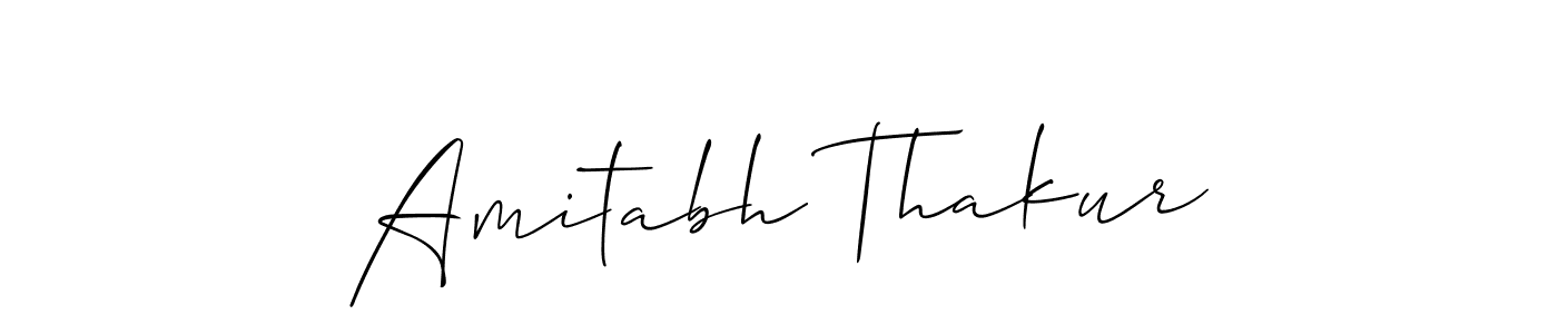 How to make Amitabh Thakur name signature. Use Allison_Script style for creating short signs online. This is the latest handwritten sign. Amitabh Thakur signature style 2 images and pictures png