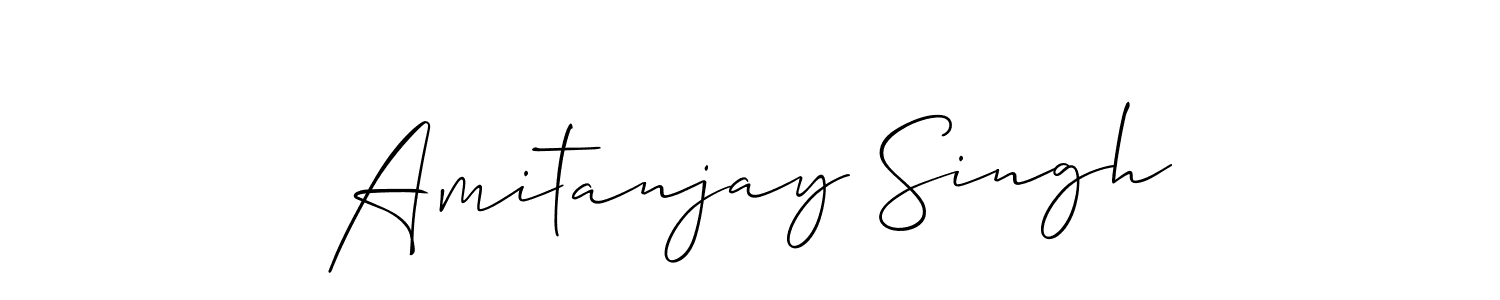 Amitanjay Singh stylish signature style. Best Handwritten Sign (Allison_Script) for my name. Handwritten Signature Collection Ideas for my name Amitanjay Singh. Amitanjay Singh signature style 2 images and pictures png