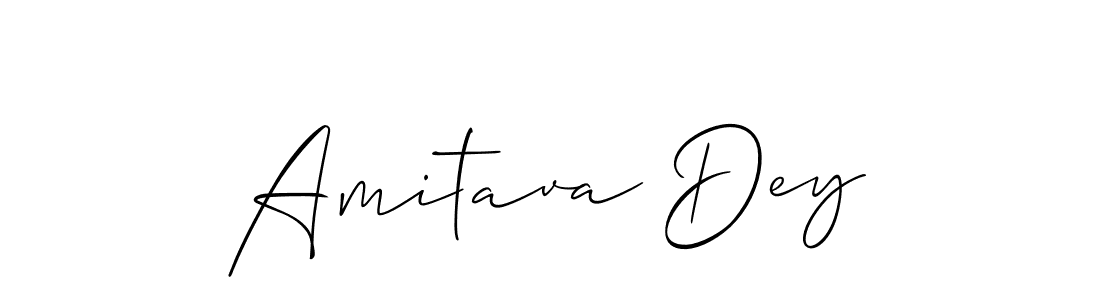 Use a signature maker to create a handwritten signature online. With this signature software, you can design (Allison_Script) your own signature for name Amitava Dey. Amitava Dey signature style 2 images and pictures png