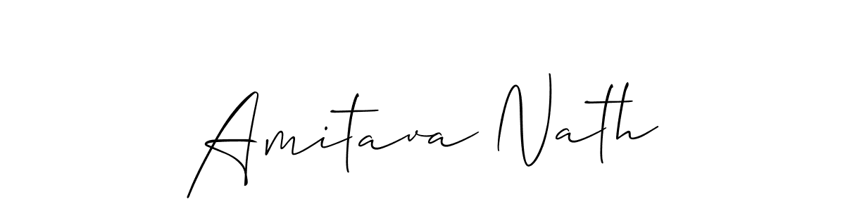 Use a signature maker to create a handwritten signature online. With this signature software, you can design (Allison_Script) your own signature for name Amitava Nath. Amitava Nath signature style 2 images and pictures png