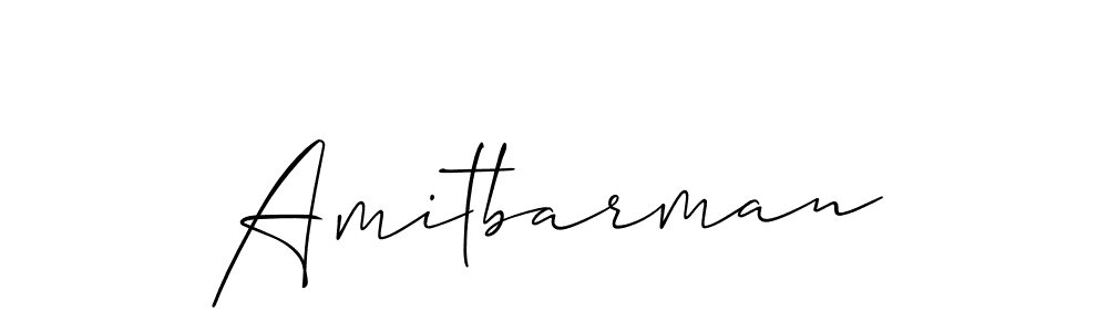 The best way (Allison_Script) to make a short signature is to pick only two or three words in your name. The name Amitbarman include a total of six letters. For converting this name. Amitbarman signature style 2 images and pictures png