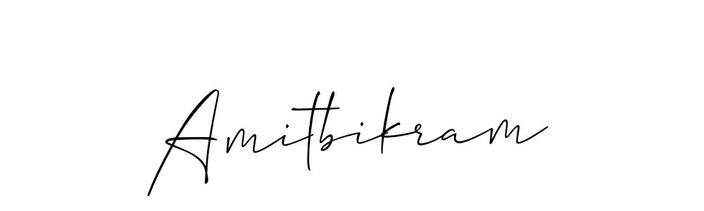 Design your own signature with our free online signature maker. With this signature software, you can create a handwritten (Allison_Script) signature for name Amitbikram. Amitbikram signature style 2 images and pictures png