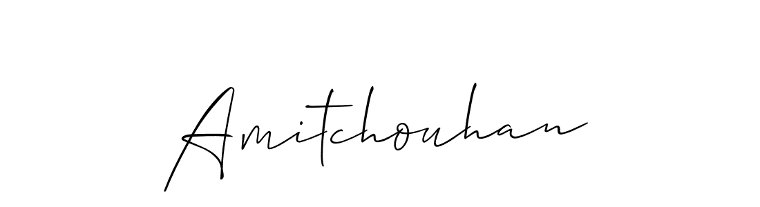 Create a beautiful signature design for name Amitchouhan. With this signature (Allison_Script) fonts, you can make a handwritten signature for free. Amitchouhan signature style 2 images and pictures png