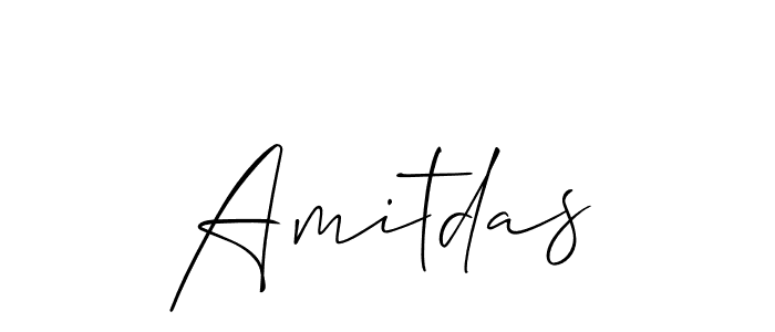 Make a beautiful signature design for name Amitdas. With this signature (Allison_Script) style, you can create a handwritten signature for free. Amitdas signature style 2 images and pictures png