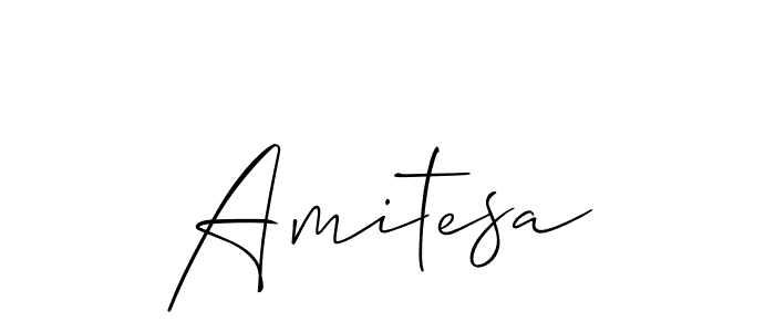 How to make Amitesa signature? Allison_Script is a professional autograph style. Create handwritten signature for Amitesa name. Amitesa signature style 2 images and pictures png