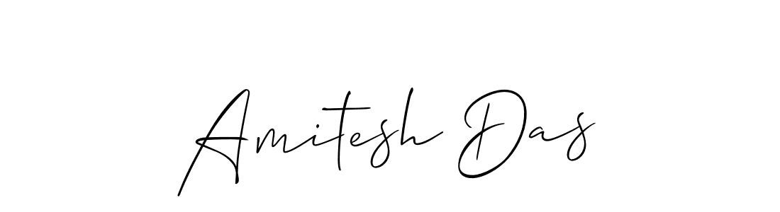 The best way (Allison_Script) to make a short signature is to pick only two or three words in your name. The name Amitesh Das include a total of six letters. For converting this name. Amitesh Das signature style 2 images and pictures png