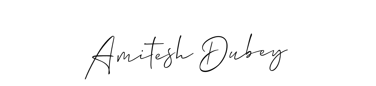 The best way (Allison_Script) to make a short signature is to pick only two or three words in your name. The name Amitesh Dubey include a total of six letters. For converting this name. Amitesh Dubey signature style 2 images and pictures png