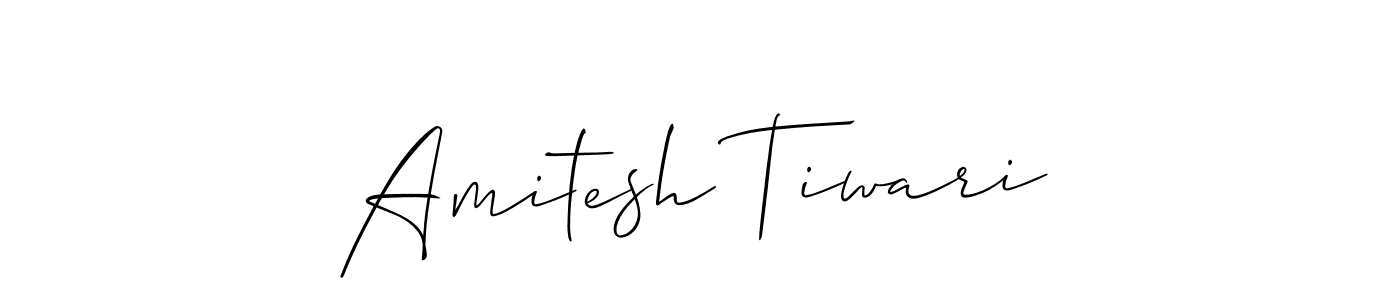 if you are searching for the best signature style for your name Amitesh Tiwari. so please give up your signature search. here we have designed multiple signature styles  using Allison_Script. Amitesh Tiwari signature style 2 images and pictures png