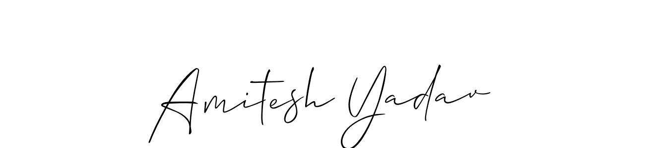 if you are searching for the best signature style for your name Amitesh Yadav. so please give up your signature search. here we have designed multiple signature styles  using Allison_Script. Amitesh Yadav signature style 2 images and pictures png