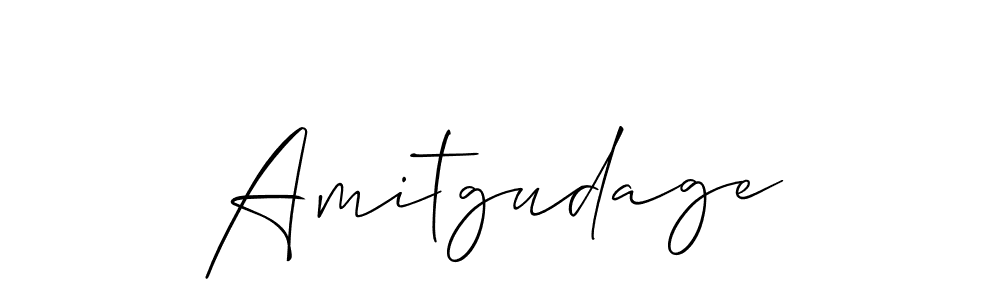 It looks lik you need a new signature style for name Amitgudage. Design unique handwritten (Allison_Script) signature with our free signature maker in just a few clicks. Amitgudage signature style 2 images and pictures png