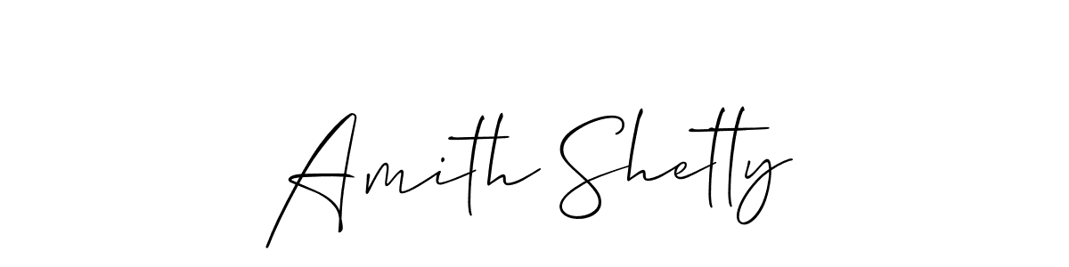 Amith Shetty stylish signature style. Best Handwritten Sign (Allison_Script) for my name. Handwritten Signature Collection Ideas for my name Amith Shetty. Amith Shetty signature style 2 images and pictures png