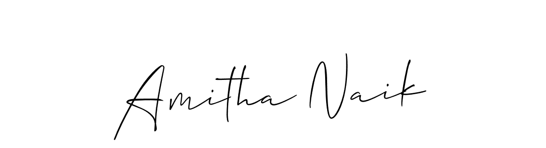 Also You can easily find your signature by using the search form. We will create Amitha Naik name handwritten signature images for you free of cost using Allison_Script sign style. Amitha Naik signature style 2 images and pictures png