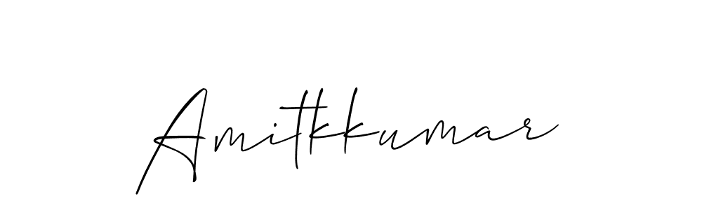 Use a signature maker to create a handwritten signature online. With this signature software, you can design (Allison_Script) your own signature for name Amitkkumar. Amitkkumar signature style 2 images and pictures png