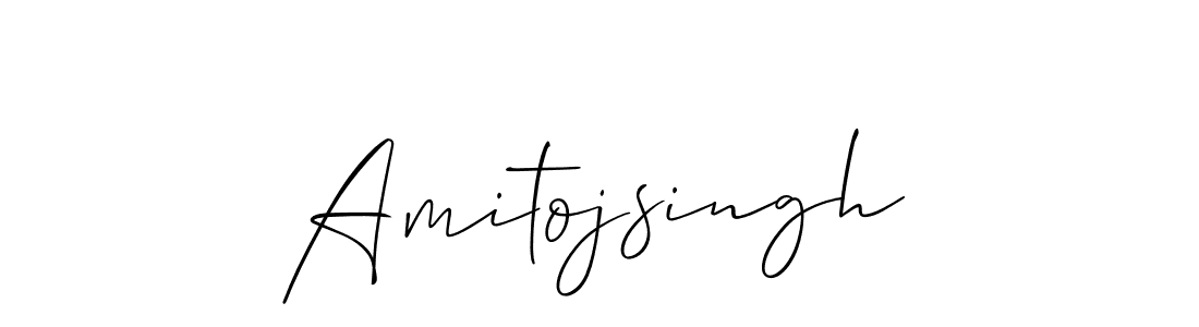 Design your own signature with our free online signature maker. With this signature software, you can create a handwritten (Allison_Script) signature for name Amitojsingh. Amitojsingh signature style 2 images and pictures png