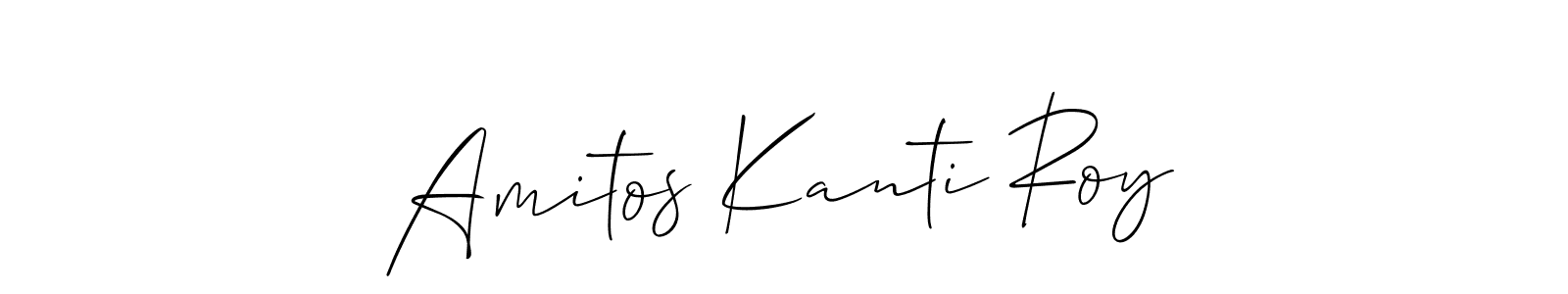 Allison_Script is a professional signature style that is perfect for those who want to add a touch of class to their signature. It is also a great choice for those who want to make their signature more unique. Get Amitos Kanti Roy name to fancy signature for free. Amitos Kanti Roy signature style 2 images and pictures png