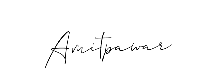 Also we have Amitpawar name is the best signature style. Create professional handwritten signature collection using Allison_Script autograph style. Amitpawar signature style 2 images and pictures png