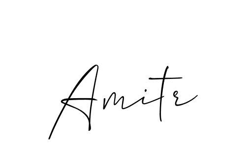 How to make Amitr name signature. Use Allison_Script style for creating short signs online. This is the latest handwritten sign. Amitr signature style 2 images and pictures png