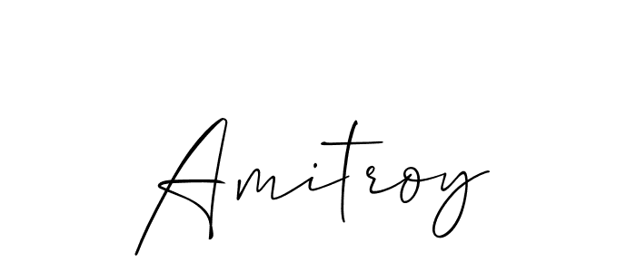 How to Draw Amitroy signature style? Allison_Script is a latest design signature styles for name Amitroy. Amitroy signature style 2 images and pictures png