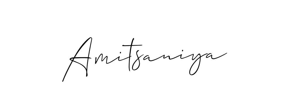 Design your own signature with our free online signature maker. With this signature software, you can create a handwritten (Allison_Script) signature for name Amitsaniya. Amitsaniya signature style 2 images and pictures png