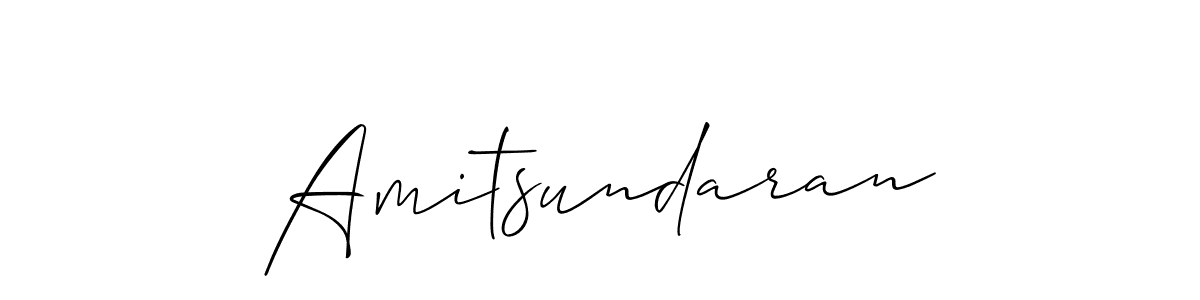 You should practise on your own different ways (Allison_Script) to write your name (Amitsundaran) in signature. don't let someone else do it for you. Amitsundaran signature style 2 images and pictures png