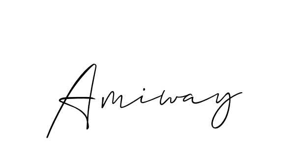 Similarly Allison_Script is the best handwritten signature design. Signature creator online .You can use it as an online autograph creator for name Amiway. Amiway signature style 2 images and pictures png