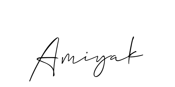 Make a beautiful signature design for name Amiyak. With this signature (Allison_Script) style, you can create a handwritten signature for free. Amiyak signature style 2 images and pictures png