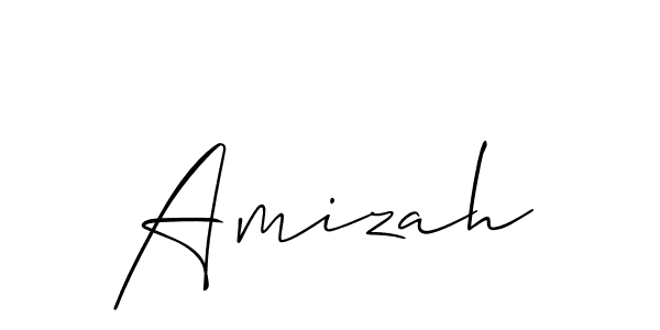 Amizah stylish signature style. Best Handwritten Sign (Allison_Script) for my name. Handwritten Signature Collection Ideas for my name Amizah. Amizah signature style 2 images and pictures png