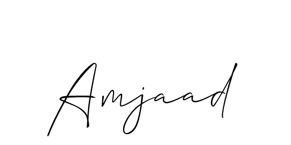 Also You can easily find your signature by using the search form. We will create Amjaad name handwritten signature images for you free of cost using Allison_Script sign style. Amjaad signature style 2 images and pictures png