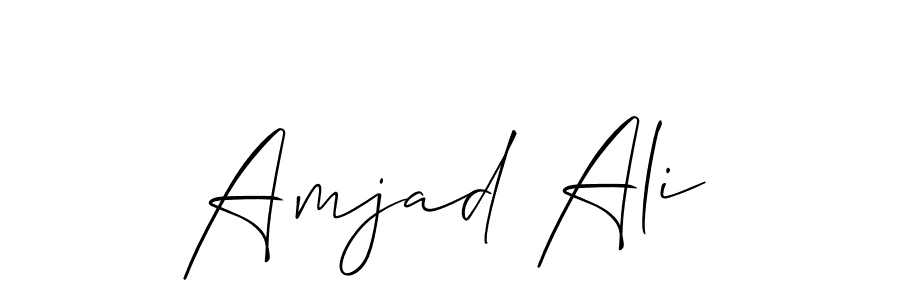 Amjad Ali stylish signature style. Best Handwritten Sign (Allison_Script) for my name. Handwritten Signature Collection Ideas for my name Amjad Ali. Amjad Ali signature style 2 images and pictures png