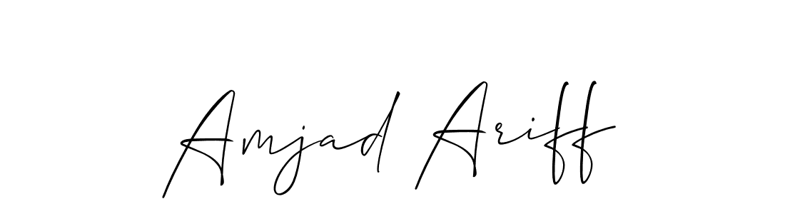 Check out images of Autograph of Amjad Ariff name. Actor Amjad Ariff Signature Style. Allison_Script is a professional sign style online. Amjad Ariff signature style 2 images and pictures png