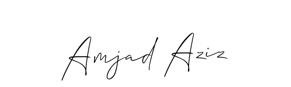 if you are searching for the best signature style for your name Amjad Aziz. so please give up your signature search. here we have designed multiple signature styles  using Allison_Script. Amjad Aziz signature style 2 images and pictures png