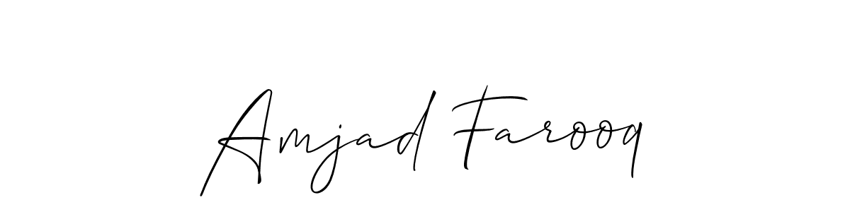 Make a beautiful signature design for name Amjad Farooq. Use this online signature maker to create a handwritten signature for free. Amjad Farooq signature style 2 images and pictures png