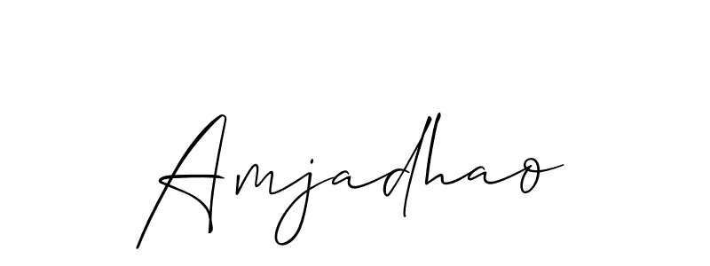 This is the best signature style for the Amjadhao name. Also you like these signature font (Allison_Script). Mix name signature. Amjadhao signature style 2 images and pictures png