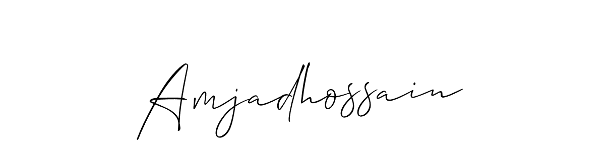 This is the best signature style for the Amjadhossain name. Also you like these signature font (Allison_Script). Mix name signature. Amjadhossain signature style 2 images and pictures png