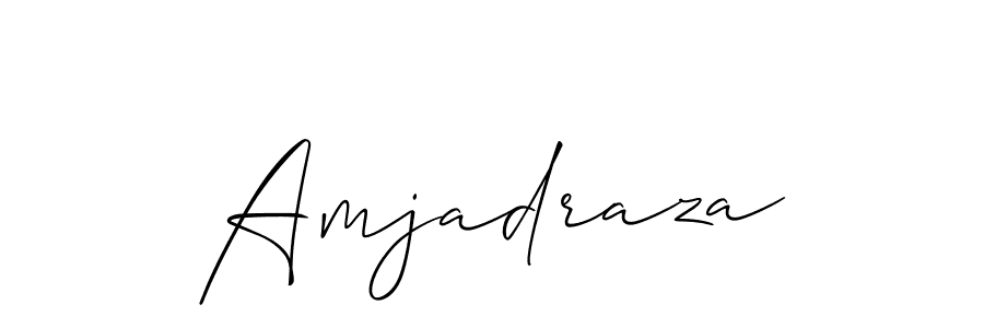 Create a beautiful signature design for name Amjadraza. With this signature (Allison_Script) fonts, you can make a handwritten signature for free. Amjadraza signature style 2 images and pictures png