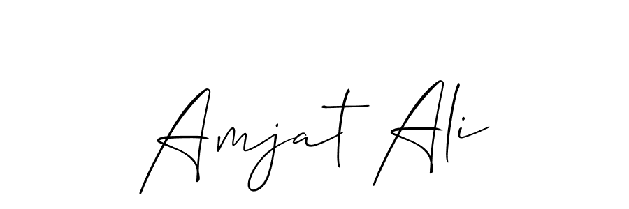 Design your own signature with our free online signature maker. With this signature software, you can create a handwritten (Allison_Script) signature for name Amjat Ali. Amjat Ali signature style 2 images and pictures png