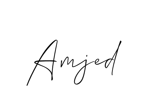 Best and Professional Signature Style for Amjed. Allison_Script Best Signature Style Collection. Amjed signature style 2 images and pictures png