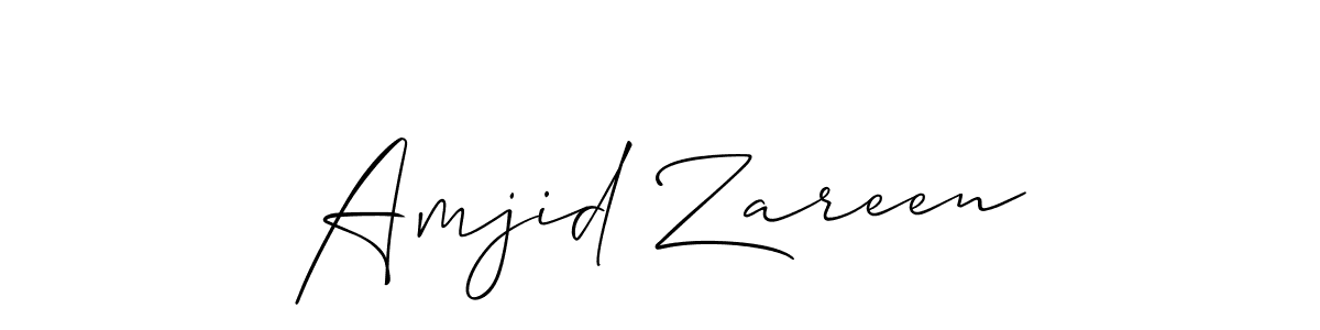 Also You can easily find your signature by using the search form. We will create Amjid Zareen name handwritten signature images for you free of cost using Allison_Script sign style. Amjid Zareen signature style 2 images and pictures png