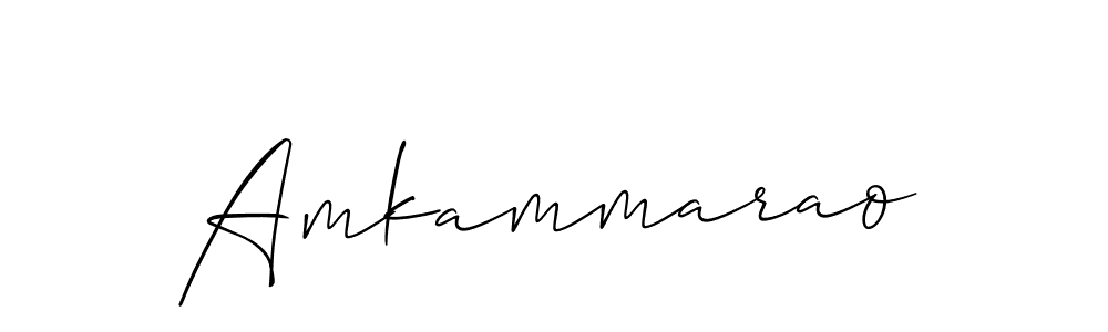 Create a beautiful signature design for name Amkammarao. With this signature (Allison_Script) fonts, you can make a handwritten signature for free. Amkammarao signature style 2 images and pictures png