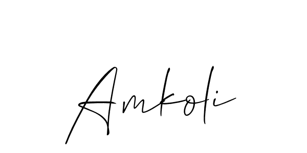 Make a beautiful signature design for name Amkoli. Use this online signature maker to create a handwritten signature for free. Amkoli signature style 2 images and pictures png