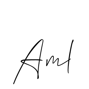 This is the best signature style for the Aml name. Also you like these signature font (Allison_Script). Mix name signature. Aml signature style 2 images and pictures png
