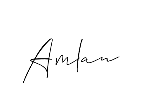 Amlan stylish signature style. Best Handwritten Sign (Allison_Script) for my name. Handwritten Signature Collection Ideas for my name Amlan. Amlan signature style 2 images and pictures png