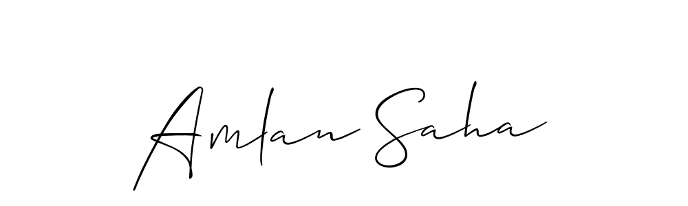 Once you've used our free online signature maker to create your best signature Allison_Script style, it's time to enjoy all of the benefits that Amlan Saha name signing documents. Amlan Saha signature style 2 images and pictures png