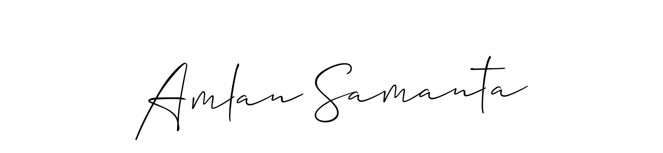 Here are the top 10 professional signature styles for the name Amlan Samanta. These are the best autograph styles you can use for your name. Amlan Samanta signature style 2 images and pictures png