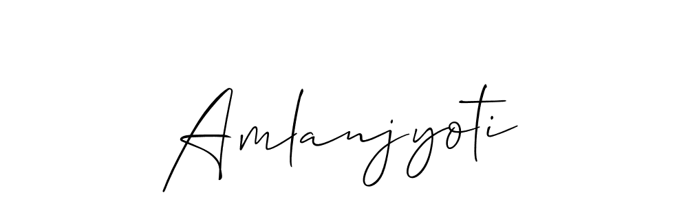 Also You can easily find your signature by using the search form. We will create Amlanjyoti name handwritten signature images for you free of cost using Allison_Script sign style. Amlanjyoti signature style 2 images and pictures png