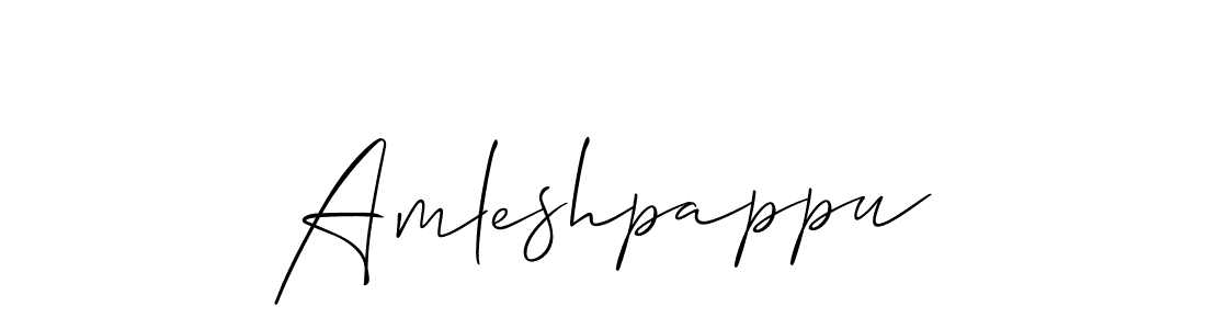 Amleshpappu stylish signature style. Best Handwritten Sign (Allison_Script) for my name. Handwritten Signature Collection Ideas for my name Amleshpappu. Amleshpappu signature style 2 images and pictures png