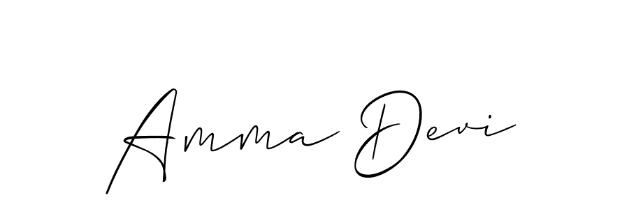 Also You can easily find your signature by using the search form. We will create Amma Devi name handwritten signature images for you free of cost using Allison_Script sign style. Amma Devi signature style 2 images and pictures png